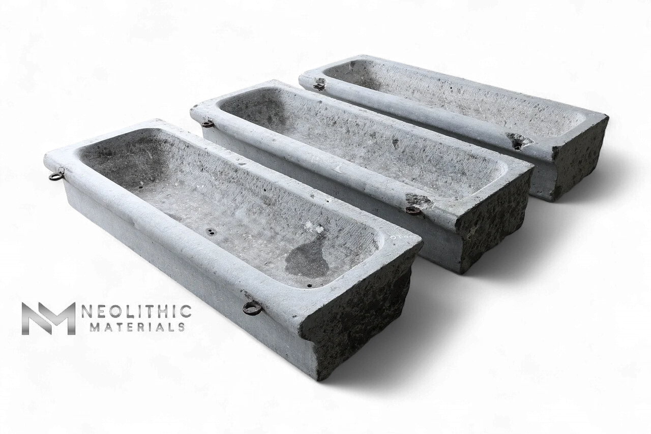 Antique Belgian Bluestone Trough - Image 1